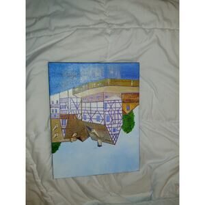 Michael Ottensmeyer Original Painting - Strasbourg France Cityscape - Signed